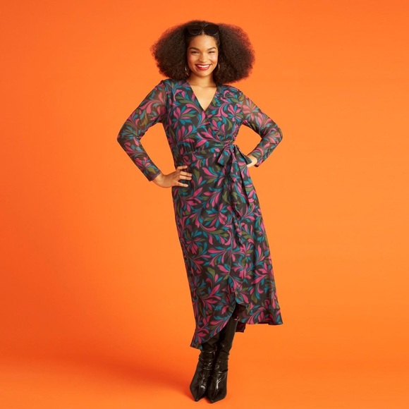 C Wonder by Christian Siriano Mesh Ruffle Hem Dress - Picture 5 of 10